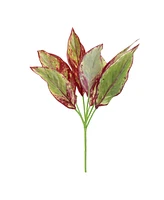 Slickblue Set of 6 Foliage Plants - 15.5” Polyester Decorative Greenery for Home