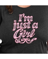 Hybrid Apparel Just a Girl Plus Graphic Tee