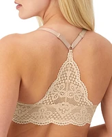 Maidenform One Fab Fit Lace T-Back Shaping Underwire Front Close Bra 7112