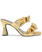 BCBGeneration Women's Ramira Double-Band Bow High Heel Dress Sandals