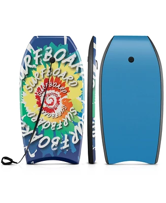 Givimo 37 Inches Lightweight Body Board Boogie Board with Eps Core Xpe Deck Hdpe Bottom Multicolor4