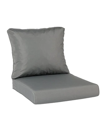 Aoodor Outdoor Chair Cushions Set, 24"x24", Water Resistant Deep Seat with Handle & Adjustable Straps.