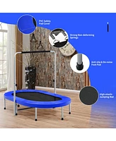 Slickblue 2-Person Foldable Mini Kids Fitness Rebounder Trampoline