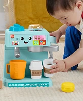 Fisher-Price Laugh Learn Learn Serve Coffee Cafe Toddler Electronic Toy, 10 Play Pieces - Multi