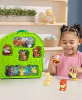 Fisher-Price Little People Forest Friends Carry Case Toddler Playset with Figures, 9 Pieces