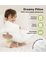 KeaBabies Toddler Pillow with Pillowcase, Small Kids for Sleeping