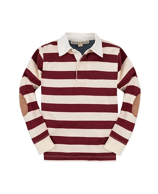 Hope & Henry Boys Organic Long Sleeve Rugby Shirt