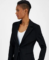 Boss Orange Women's Jaslim Notch-Lapel Single-Button Blazer