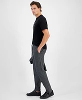 Karl Lagerfeld Paris Men's Slim-Fit Textured Track Pants