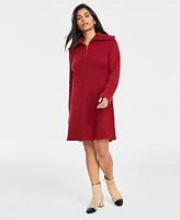 On 34th Women's Half-Zip Sweater Dress, Created for Macy's