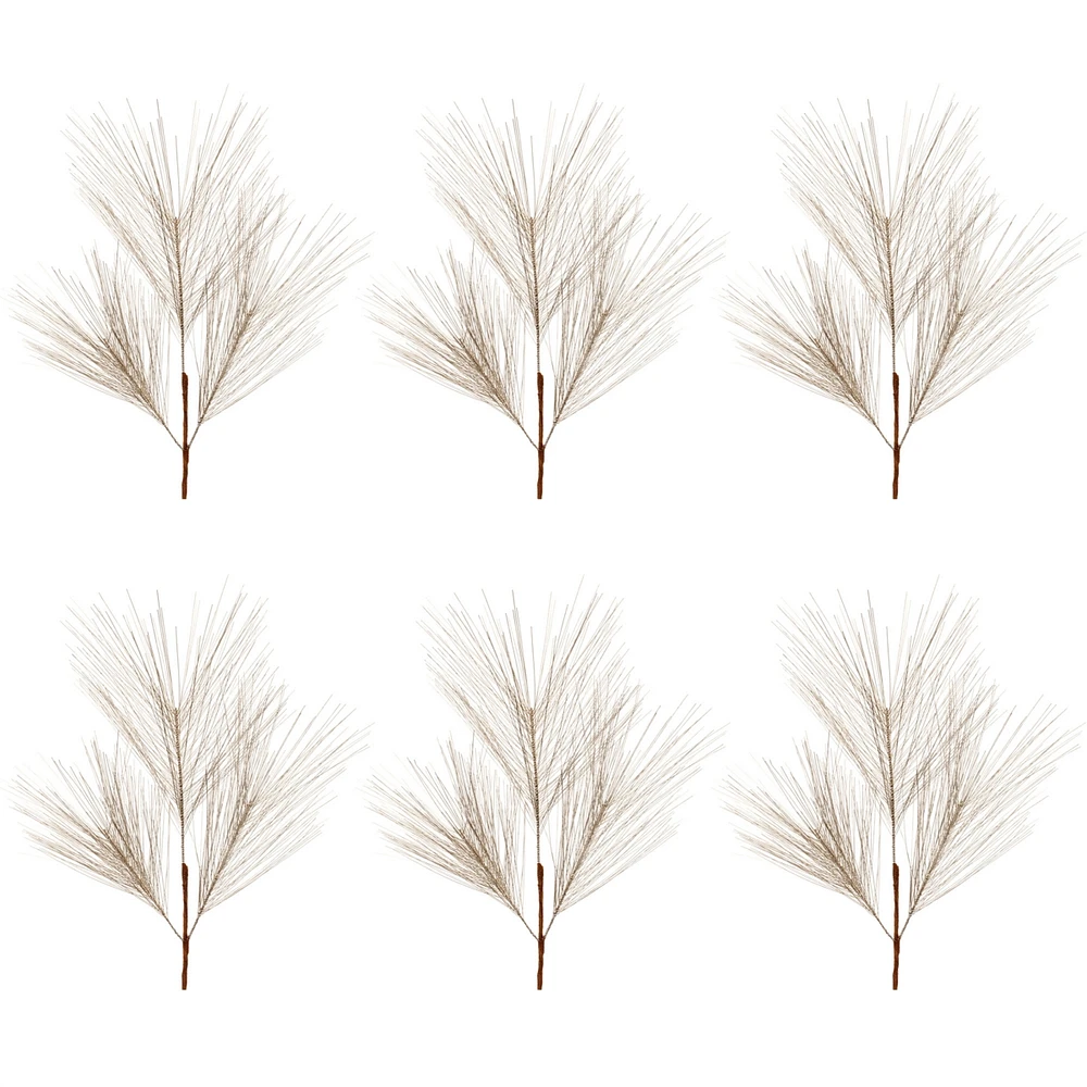 Slickblue Pine Spray (Set of 6) 25.5"H Pvc