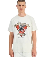 Guess Men's Relaxed Fit Short Sleeve Eagle Graphic T-Shirt