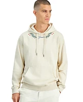 Guess Men's Mini Flowers Long Sleeve Hoodie