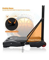 Givimo Adjustable Basketball Hoop System Stand with Wheels