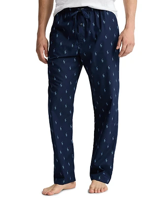 Polo Ralph Lauren Men's Woven Pony-Print Pajama Pants