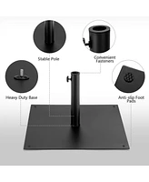 Givimo 40 lbs Square Umbrella Base Stand with for Backyard Patio