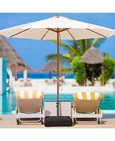 Givimo Fillable Umbrella Base with 2 Sandbags and Dust-proof Cover