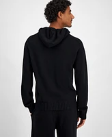 Hugo by Boss Men's San Henry-l Relaxed-Fit Hooded Logo Sweater