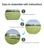 Skonyon 10 x 20 Feet Waterproof Canopy Tent with Tent Peg and Wind Rope