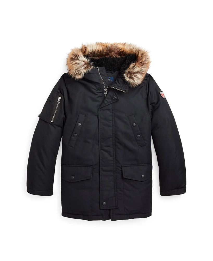 Polo Ralph Lauren Big Boys Artificial-fur-Trim Down Parka Jacket