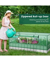Givimo Galvanized Raised Garden Bed with Greenhouse Cover