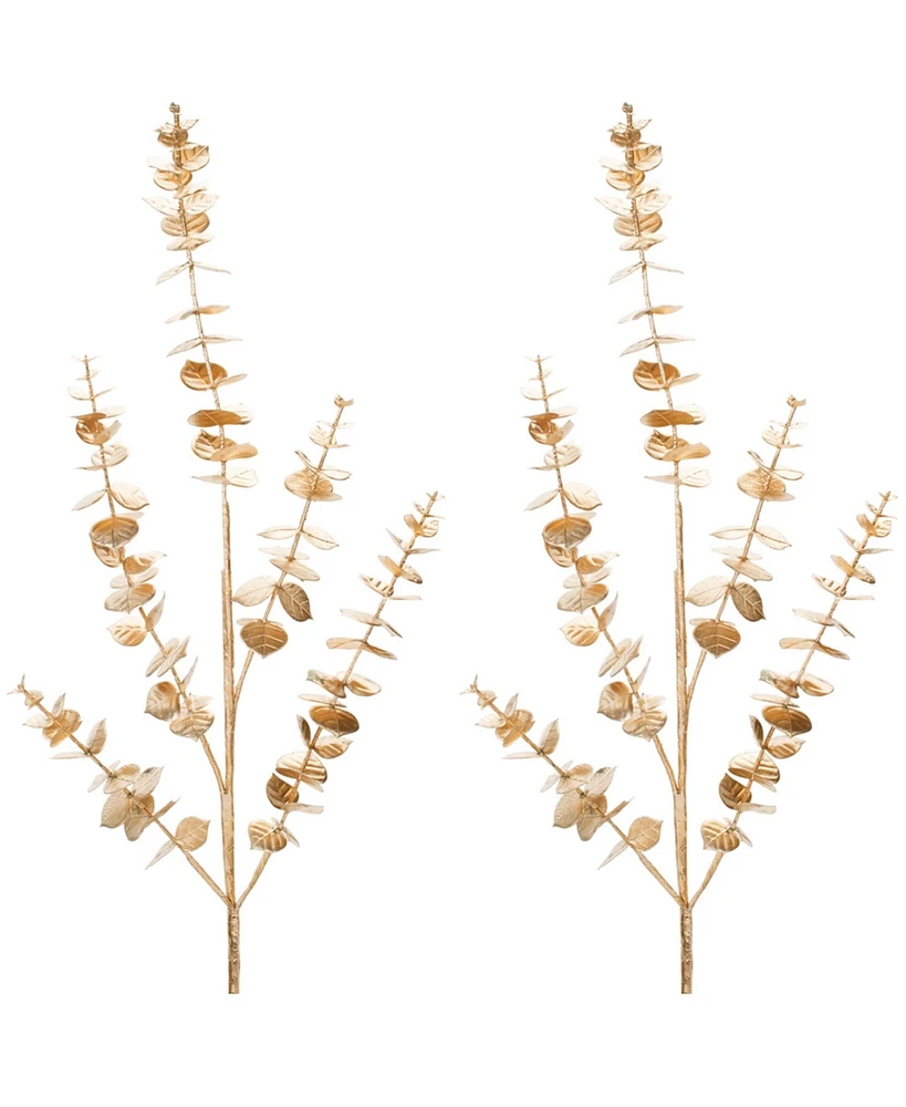 Slickblue Set of 2 Eucalyptus Sprays – Great for Modern Floral Arrangements and Home Decor