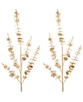 Slickblue Set of 2 Eucalyptus Sprays – Great for Modern Floral Arrangements and Home Decor