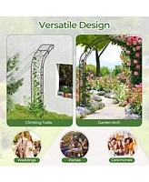 Givimo Garden Arch Arbor Trellis for Climbing Plants Roses Vines