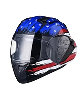 Ahr Run-f Full Face Motorcycle Helmet Dot Approved Off Road Xxl - Blue