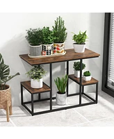 Sugift Rustic Tv Console Table for 50 Inches TVs