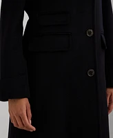 Lauren Ralph Women's Long Notched-Collar Coat