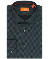 Tallia Men's Slim-Fit Micro-Geo Dress Shirt