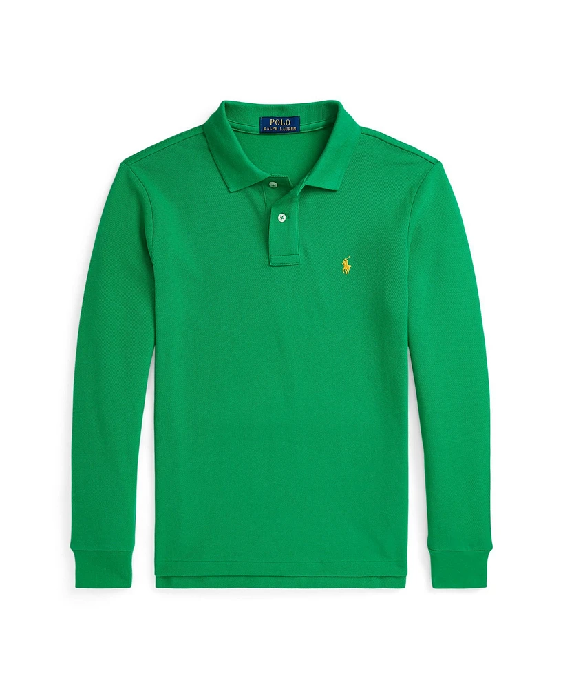 Polo Ralph Lauren Big Boys Cotton Mesh Long-Sleeve Shirt