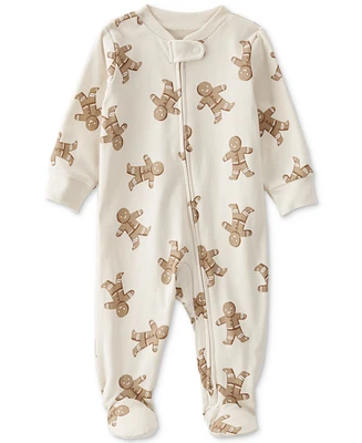 Little Planet by Carter's Baby Organic Cotton Sleep & Play Gingerbread Cookie Footed Pajamas