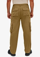 Boulder Creek by KingSize Men's Big & Tall Ranger Side-Elastic Stacked Cargo Pocket Pants