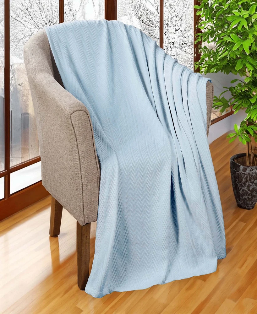 Superior Chevron All Season Cotton Blanket, California King