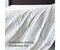 Cariloha Mid-Loft Duvet Insert | Queen | White | Mid Loft | Viscose Material | Soft, Comfortable & Wicks Moisture