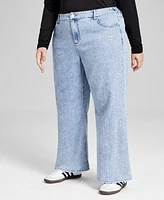 And Now This Trendy Plus Wide-Leg High-Rise Jeans