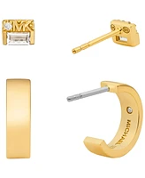 Michael Kors Brass Earring Duo Box Set