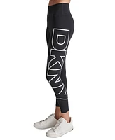 Dkny Sport Women's High-Rise Logo Graphic 7/8 Leggings