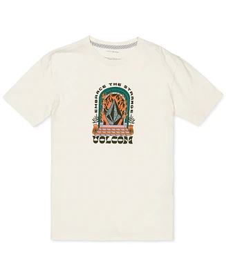 Volcom Big Boys Sacred Stone Cotton Short-Sleeve Logo Graphic T-Shirt