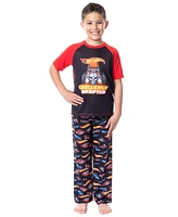 Hot Wheels Big Boys Cars Challenge Accepted Raglan Sleep Pajama Set