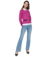 Karl Lagerfeld Paris Women's Layered-Look Sweater, Regular & Petites