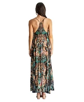 La Moda Clothing Women's Scoop neck t- back maxi dress