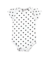 Hudson Baby Girls Cotton Bodysuits, Mama Heart, 0-3 Months