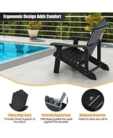 Skonyon Weather Resistant Hips Outdoor Adirondack Chair with Cup Holder