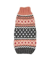 Chilly Dog S Peach Fairisle