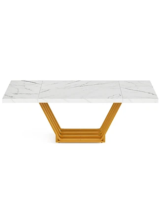 Tribesigns Dining Table for 4-6 People, 63