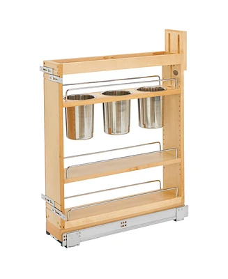 Rev-a-Shelf 5" Pull Out Kitchen Cabinet Organizer w/ Soft-Close, 448UT-BCSC5C