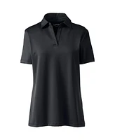 Lands' End Women's Short Sleeve Rapid Dry Sport Neck Polo Shirt